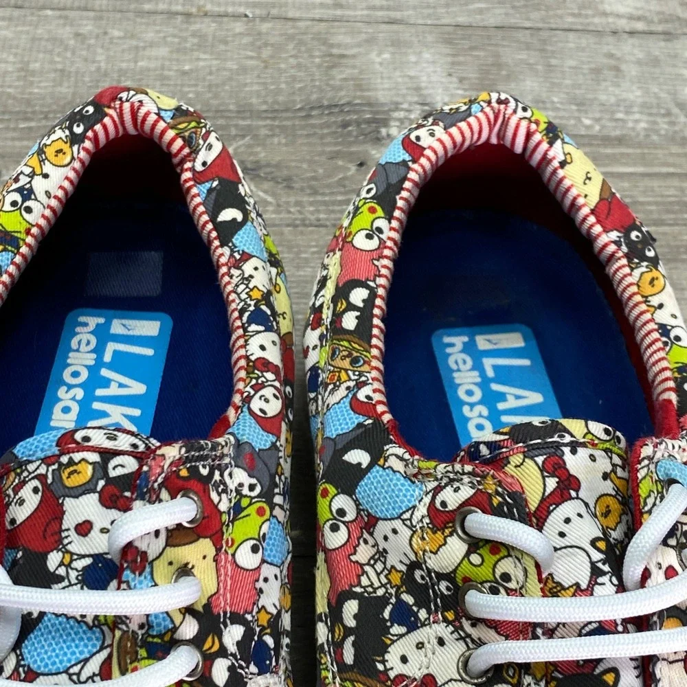 Lakai Camby Shoes Mens 10 Multicolor Hello Sanrio Character Print Skate Sneaker